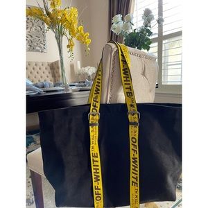 Xlg Off-White Canvas Tote Bag Virgil Unisex